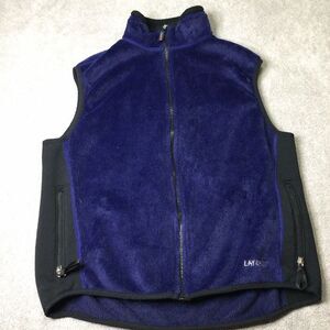 Layers Polartec Blue Fleece Vest Outdoor Hiking Full Zip Sz‎ L